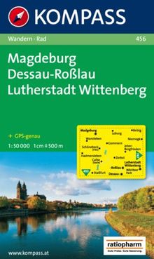 Magdeburg - Dessau-Roßlau - Lutherstadt Wittenberg 1 : 50 000: Wanderkarte mit Radrouten. GPS-genau