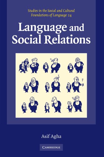Language and Social Relations: Structure, Use and Social Significance (Studies in the Social and Cultural Foundations of Language, Band 24)
