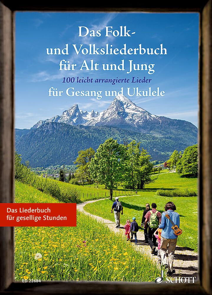 Das Folk- und Volksliederbuch für Alt und Jung: 100 leicht arrangierte Folksongs und Volkslieder für Gesang und Ukulele. Gesang und Ukulele. Liederbuch. (Liederbücher für Alt und Jung)