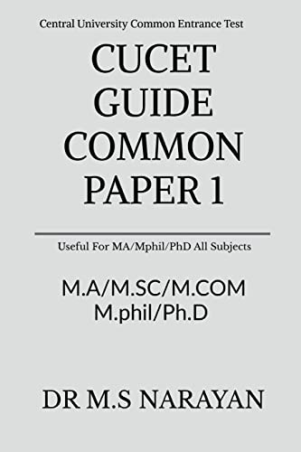 CUCET GUIDE COMMON PAPER 1