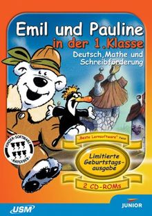 Geburtstagsausgabe: Emil und Pauline in der 1. Klasse. Deutsch, Mathe und Schreibförderung (2 CD-ROM)