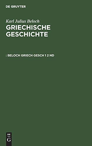 Die Zeit vor den Perserkriegen (Karl Julius Beloch: Griechische Geschichte)