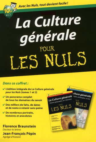 Coffret Culture Générale Poche Pour Les Nuls : 2 Livres : Histoire, Géographie, Art, Littérature - Science, Religion, Philosophie, Société