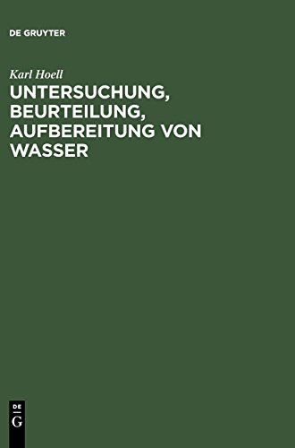 Untersuchung, Beurteilung, Aufbereitung von Wasser: chemische Untersuchung von Trinkwasser, Flußwasser, Schwimmbadwasser, Brauchwasser, ... über Mineralwasser und Heilwassser