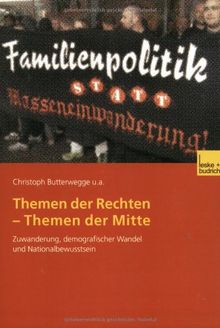 Themen der Rechten  -  Themen der Mitte: Zuwanderung, demografischer Wandel und Nationalbewusstsein