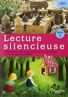 Lecture silencieuse CE1 série 2 : 16 dossiers documentaires et un conte : avec les corrigés des exercices