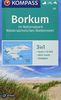 Borkum im Nationalpark Niedersächsisches Wattenmeer: 3in1 Wanderkarte 1:15000 mit Aktiv Guide inklusive Karte zur offline Verwendung in der ... Reiten. (KOMPASS-Wanderkarten, Band 727)