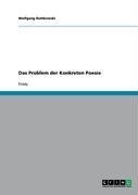 Das Problem der Konkreten Poesie