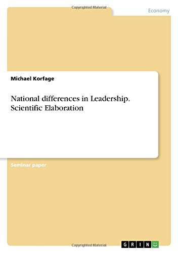 National differences in Leadership. ScientificElaboration