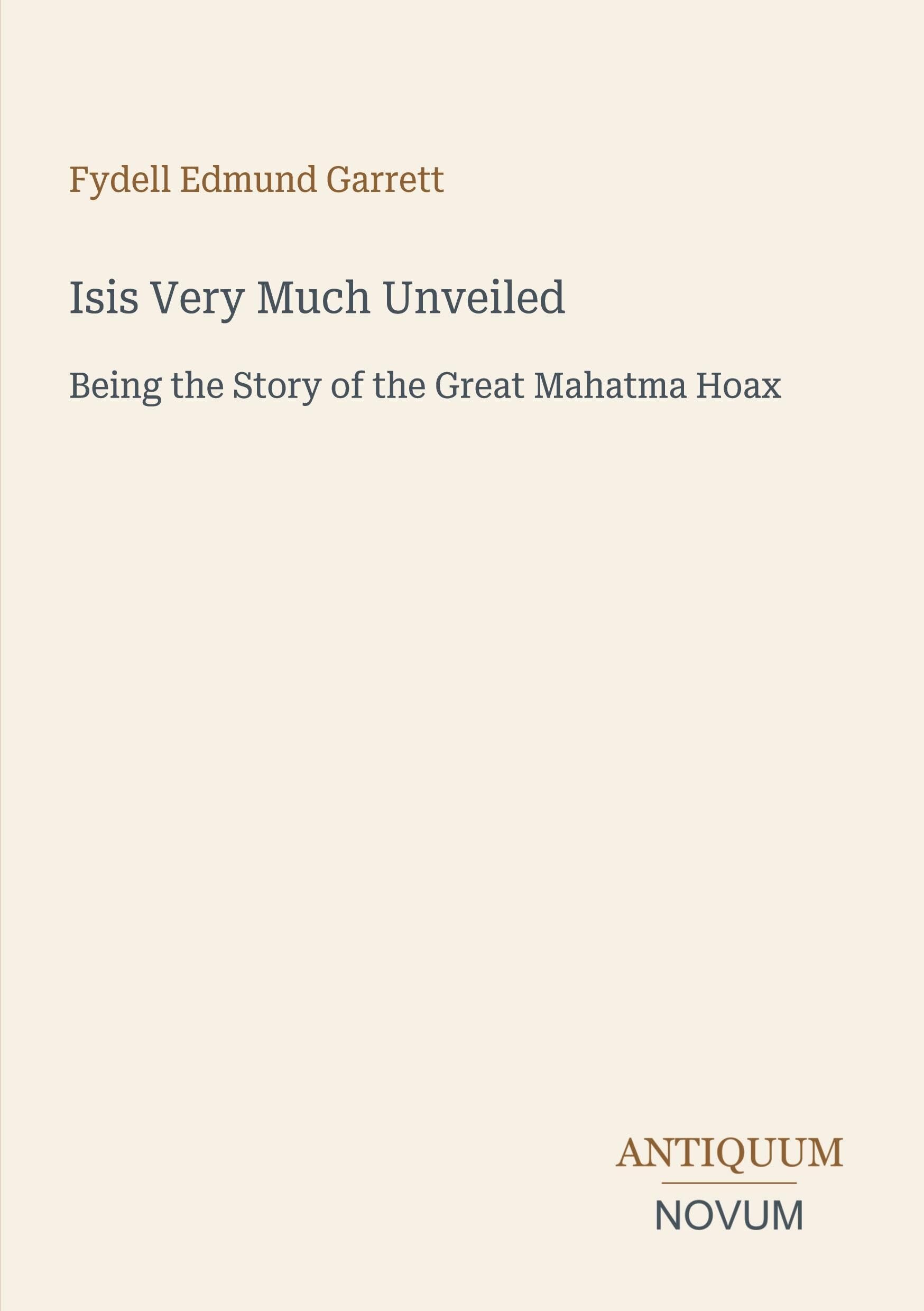 Isis Very Much Unveiled