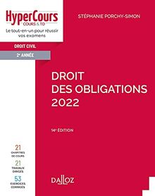 Droit des obligations : droit civil 2e année : 2022