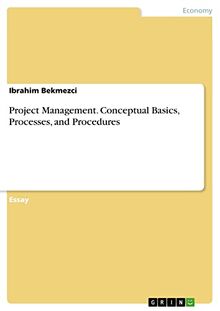 Project Management. Conceptual Basics, Processes, and Procedures