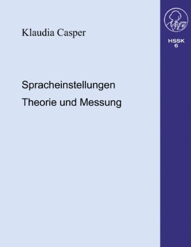 Spracheinstellungen. Theorie und Messung
