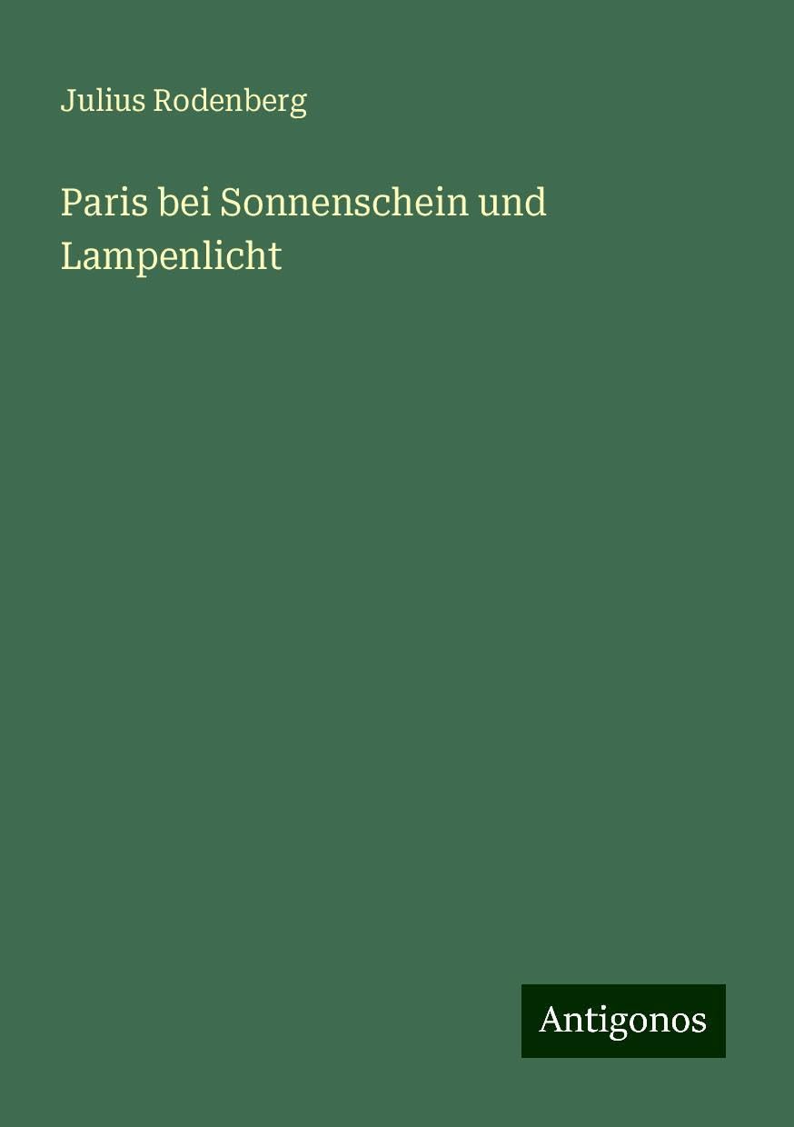 Paris bei Sonnenschein und Lampenlicht