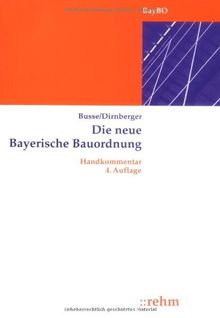 Die neue Bayerische Bauordnung: Handkommentar