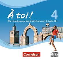 À toi ! - Vier- und fünfbändige Ausgabe: Band 4 - Audio-CDs