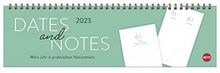 Zettelabreiß-Memo Wochenquerplaner 2023. Praktischer Tischquerkalender mit Kästchen zum Heraustrennen. Schicker Tischkalender 2023 fürs Büro. Wochenplaner für den Schreibtisch