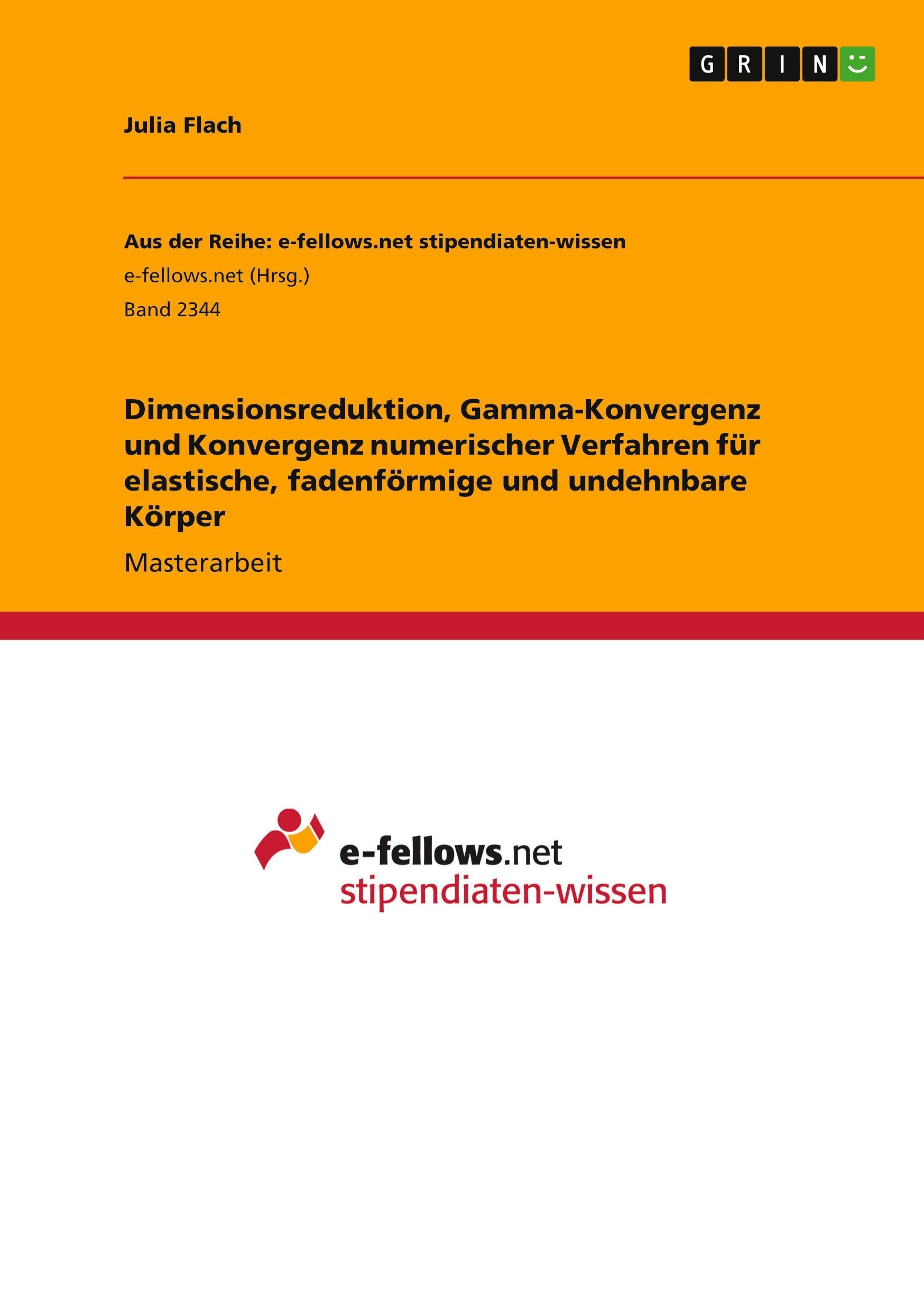 Dimensionsreduktion, Gamma-Konvergenz und Konvergenz numerischer Verfahren für elastische, fadenförmige und undehnbare Körper: Magisterarbeit