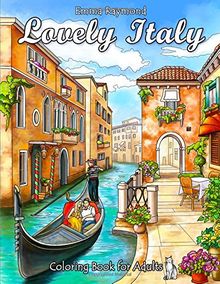 Lovely Italy Coloring Book for Adults