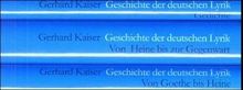 Geschichte der deutschen Lyrik von Goethe bis zur Gegenwart. Ein Grundriß in Interpretationen: 3 Bde.