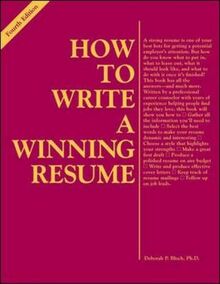 How to Write a Winning Resume (VGM HOW TO SERIES)