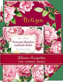 Jane Austen - Wenn gute Menschen zueinander finden - Die schönsten Zitate: Lesen - Schreiben - Genießen Buch mit Notizheft und Bleistift (Kleine Auszeiten)