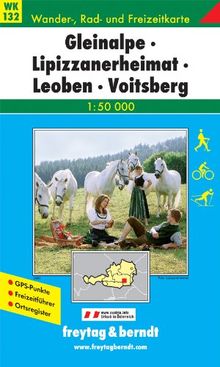 Freytag Berndt Wanderkarten, WK 132, Gleinalpe - Lipizzanerheimat - Leoben -Voitsberg -  Maßstab 1:50.000: Otscher, Mariazell