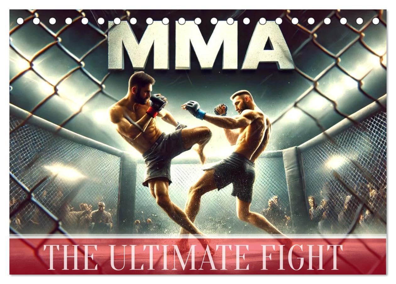 MMA UK - The ultimate fight (Desk Calendar 2026 DIN A5 landscape), CALVENDO 12 Month DeskCalendar: Experience the power and intensity of MMA