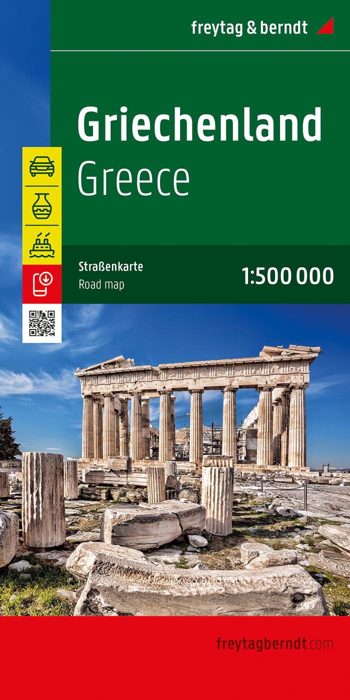 Griechenland, Straßenkarte 1:500.000, freytag & berndt (freytag & berndt Auto + Freizeitkarten)
