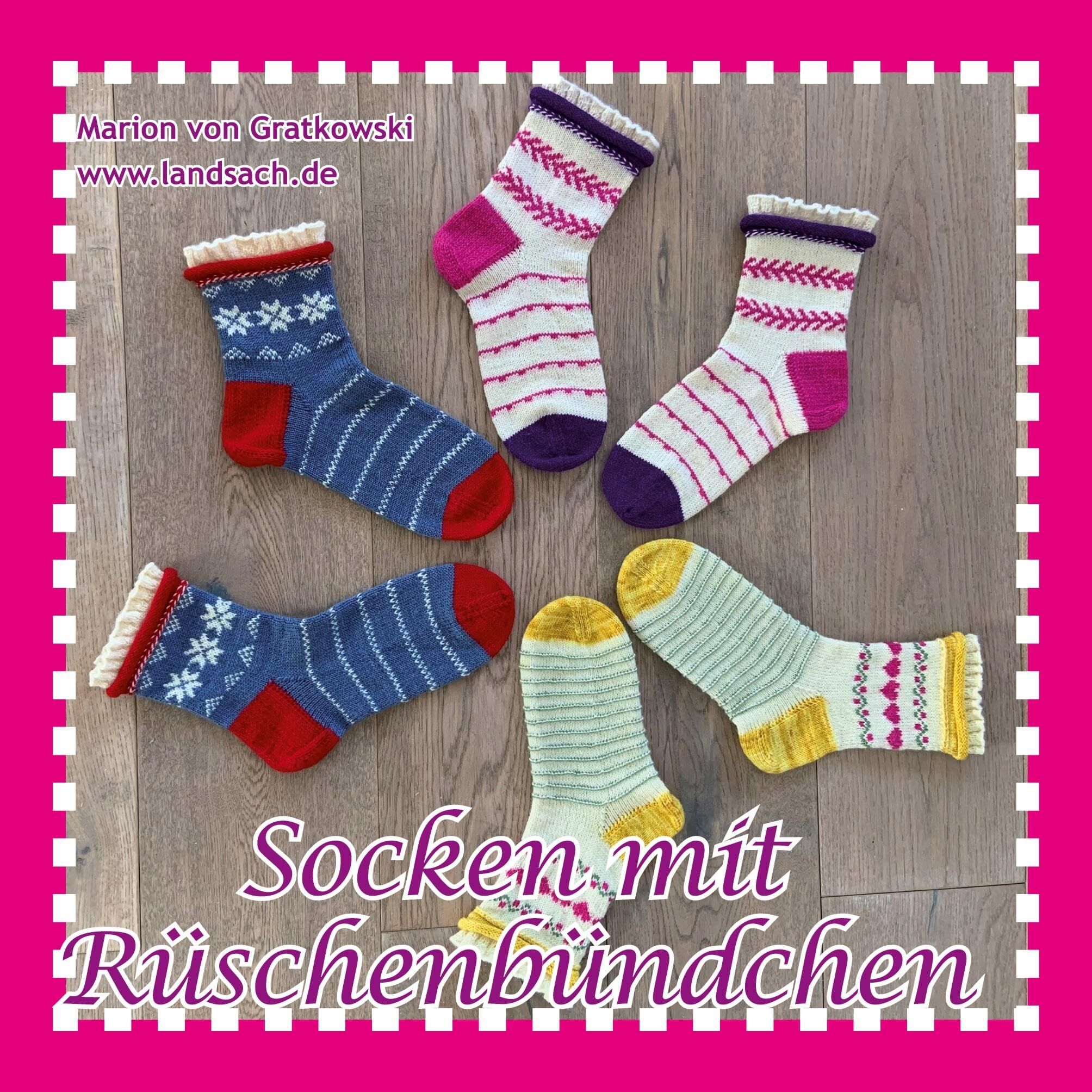 Socken mit Rüschenbündchen - Neuware