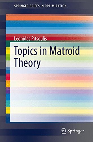 Topics in Matroid Theory (Springer Briefs in Optimization)