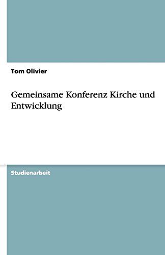 Gemeinsame Konferenz Kirche und Entwicklung