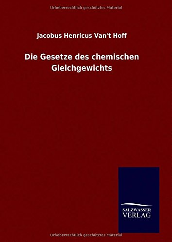 Die Gesetze des chemischen Gleichgewichts