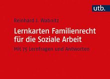 Lernkarten Familienrecht für die Soziale Arbeit von Reinhard J. Wabnitz | Buch | Zustand gut