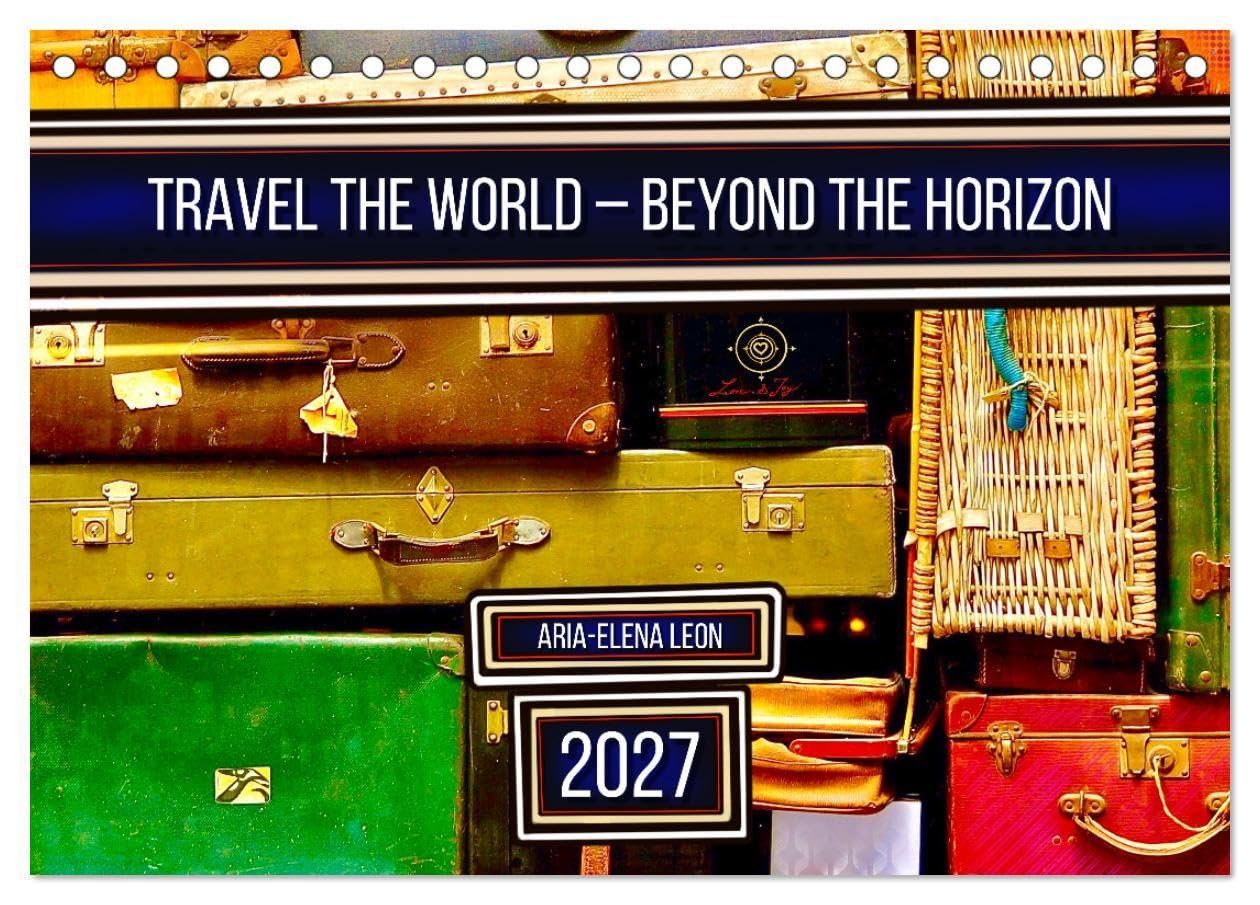 Travel the World - Beyond the Horizon (Desk Calendar 2027 DIN A5 landscape), CALVENDO 12 Month DeskCalendar