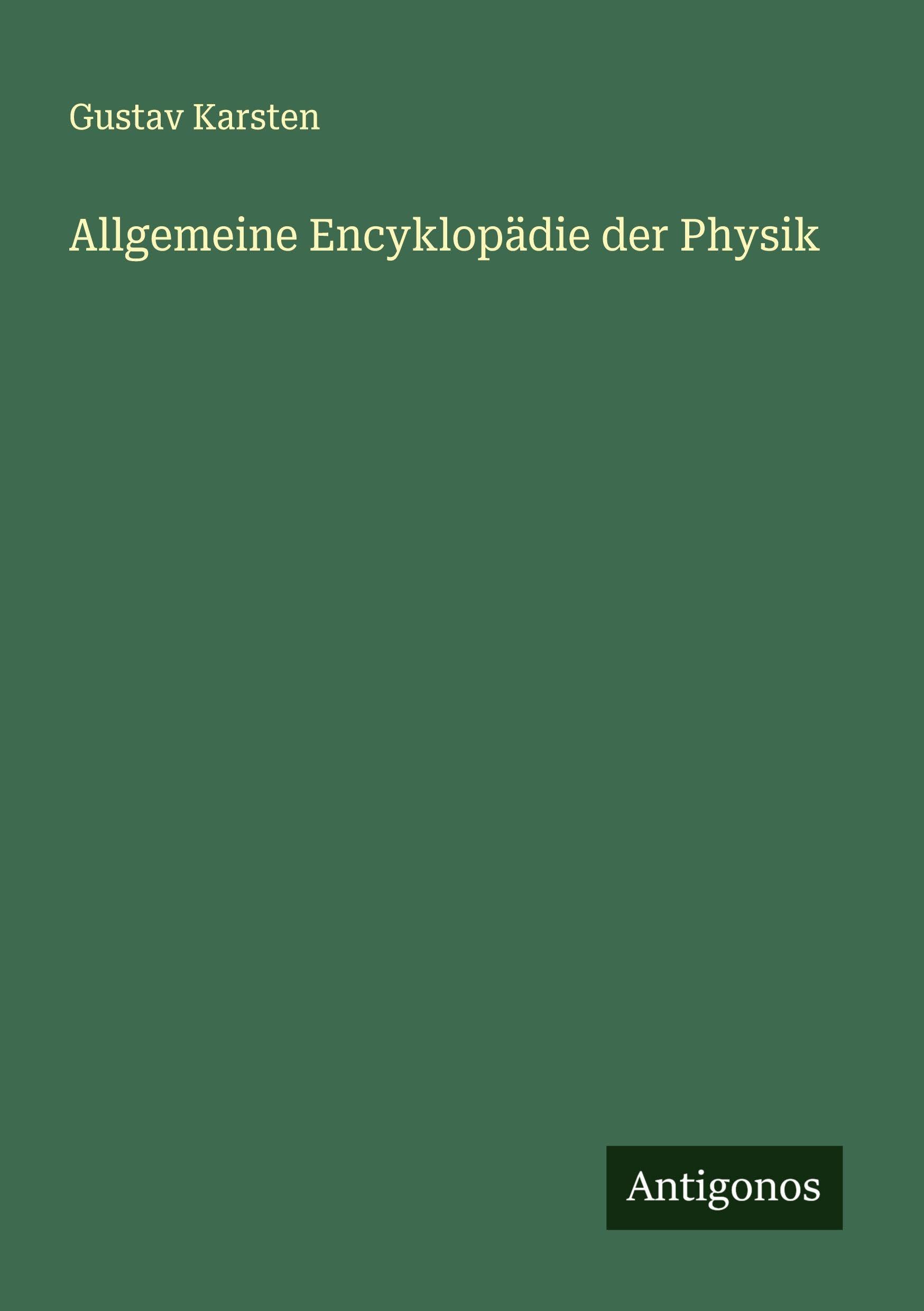 Allgemeine Encyklopädie der Physik