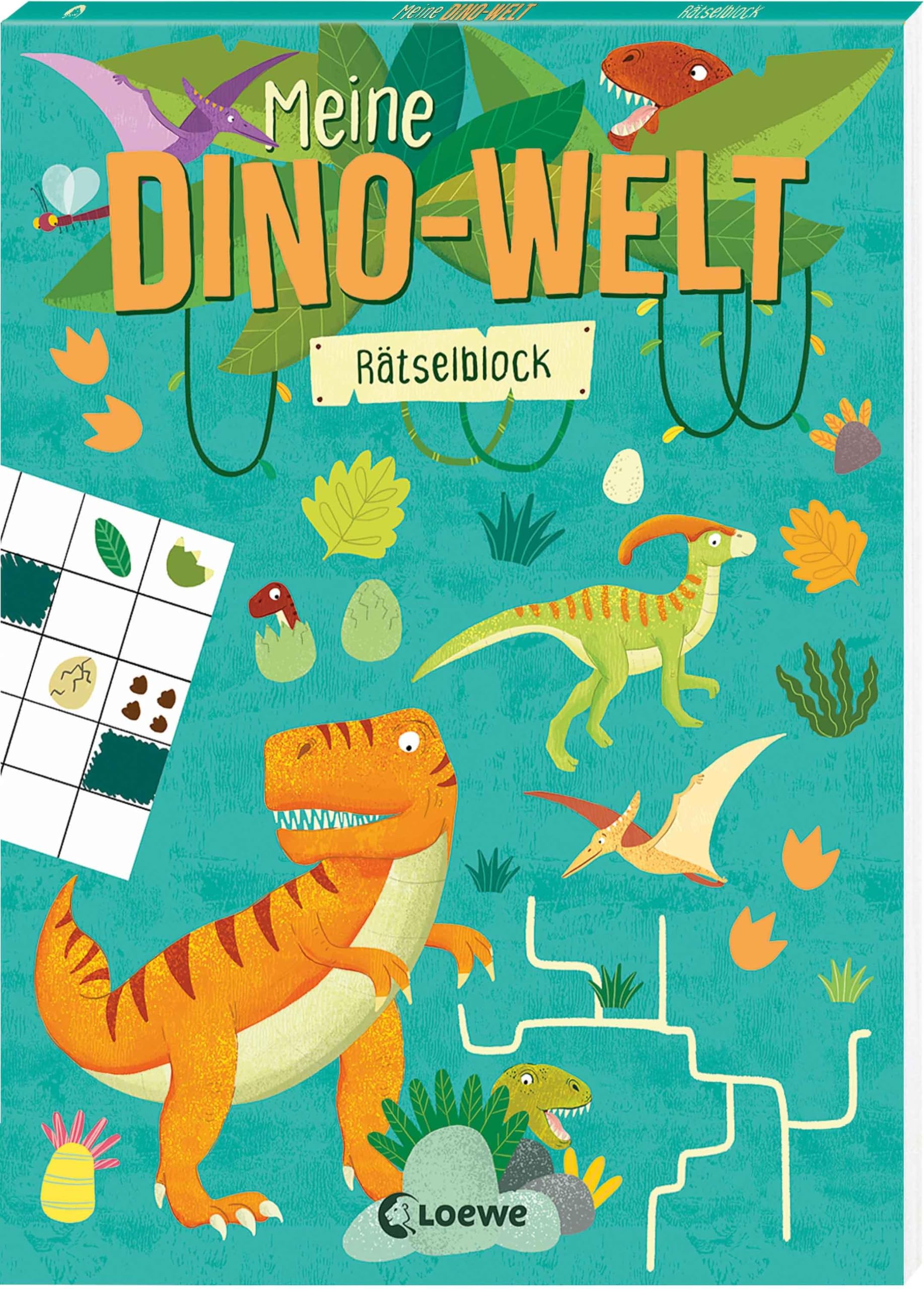Meine Dino-Welt - Rätselblock: Rätseln und knobeln mit den Urzeitriesen - Zur Beschäftigung für Kinder ab 5 Jahren
