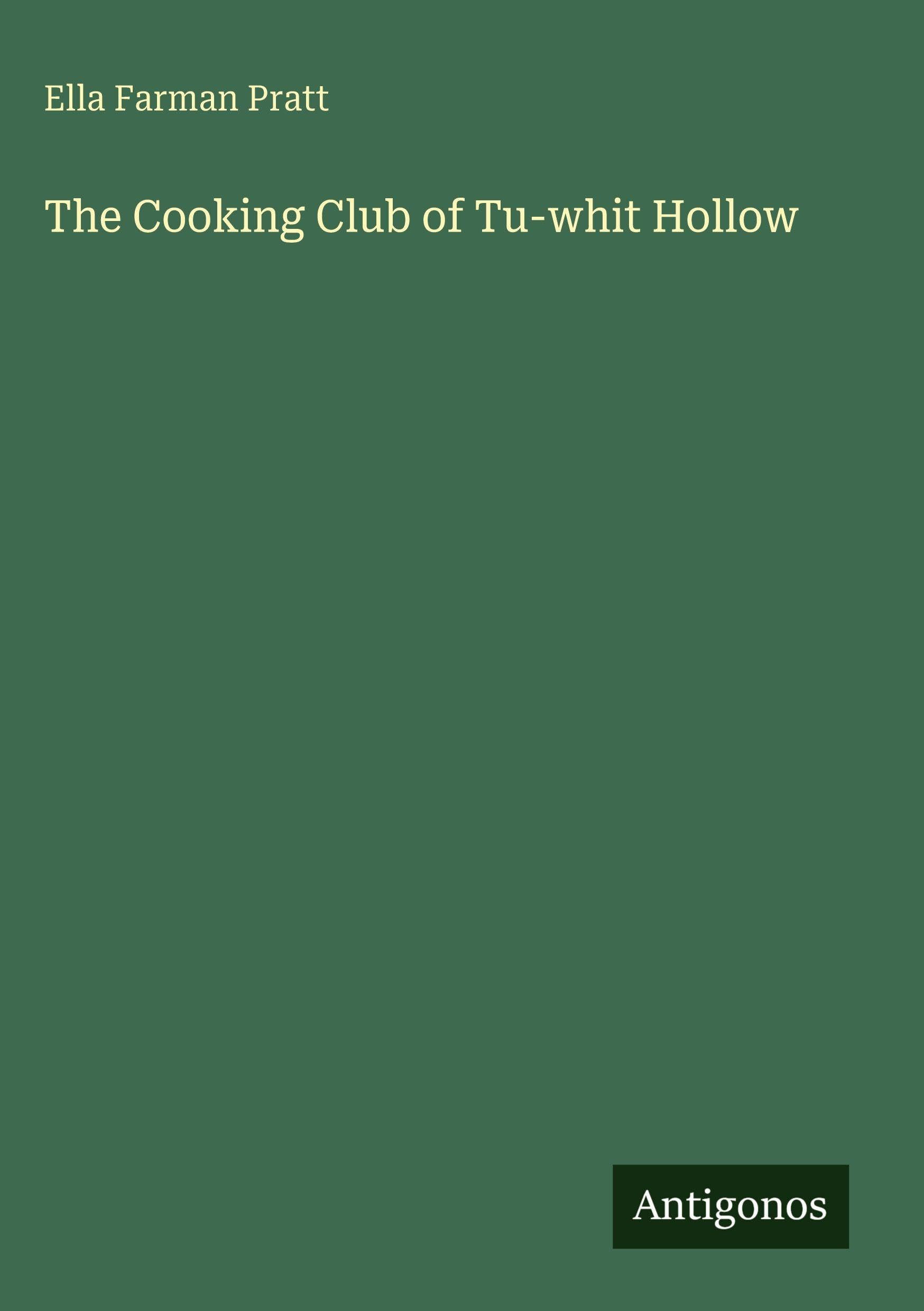 The Cooking Club of Tu-whit Hollow