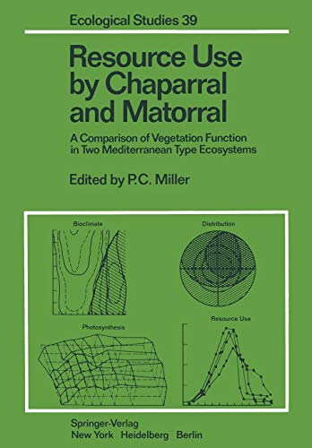 Resource Use by Chaparral and Matorral: A Comparison Of Vegetation Function In Two Mediterranean Type Ecosystems (Ecological Studies, 39, Band 39)