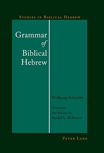 Wolfgang Schneider Grammar Of Biblical Hebrew (Studies In Biblical Hebrew)