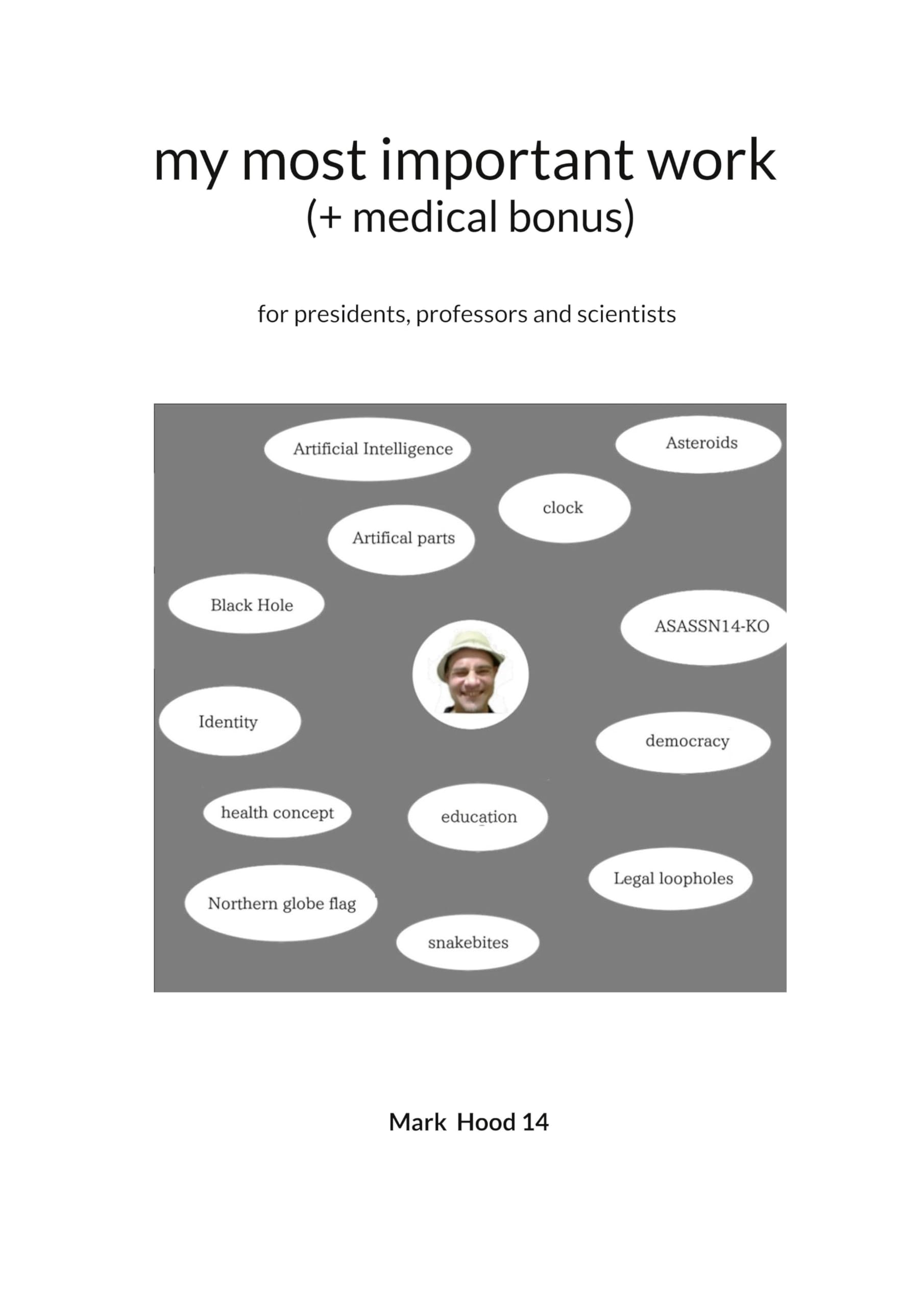 my most important work (+ medical bonus): for presidents, professors and scientists