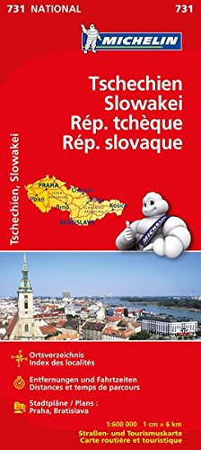 Tschechien - Slowakei (Michelin Nationalkarte)