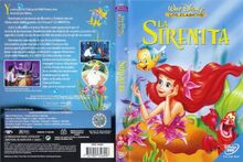 La Sirenita DVD. (the Little Mermaid) Multi Language. Espanol. Castellano. English. Aleman.