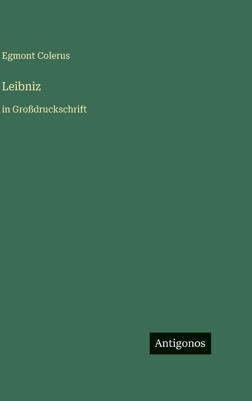 Leibniz: in Großdruckschrift