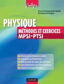 Physique : méthodes et exercices MPSI-PTSI