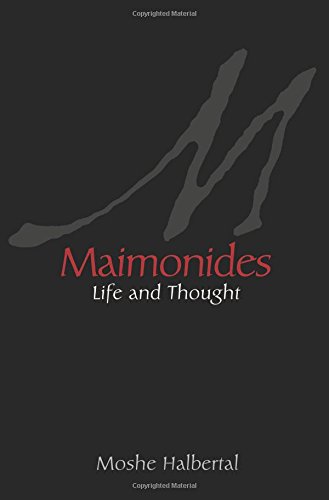 Moshe Halbertal Halbertal, M, Maimonides, Life And Thought