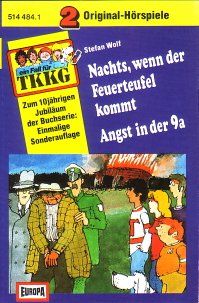 TKKG Doppelfolge Hörspiel MC 10jährigen Jubiläum Sonderfolge Folge Nr. 04 4 - 6 Angst in der 9a + 12 Nachts, wenn der Feuerteufel kommt [Musikkassette]