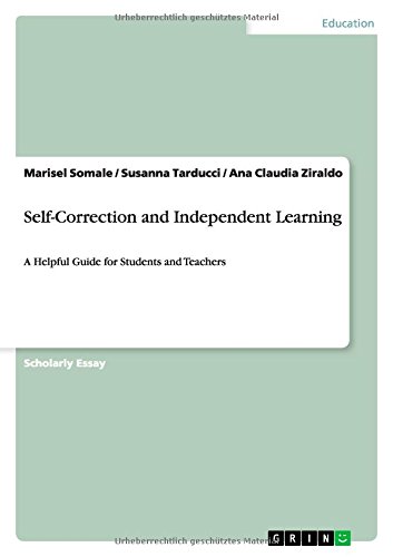 Self-Correction and Independent Learning: A Helpful Guide for Students and Teachers