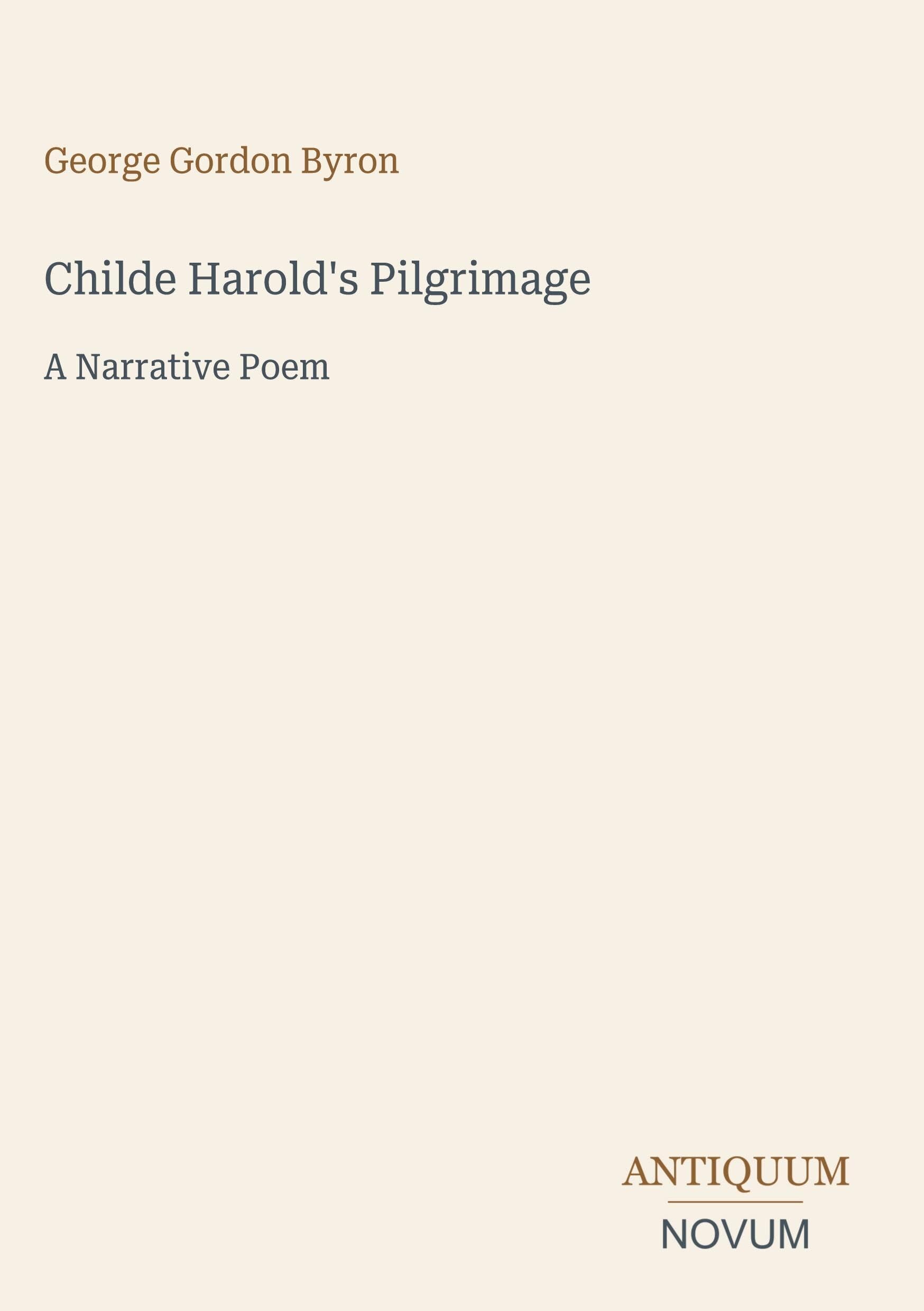 Childe Harold's Pilgrimage