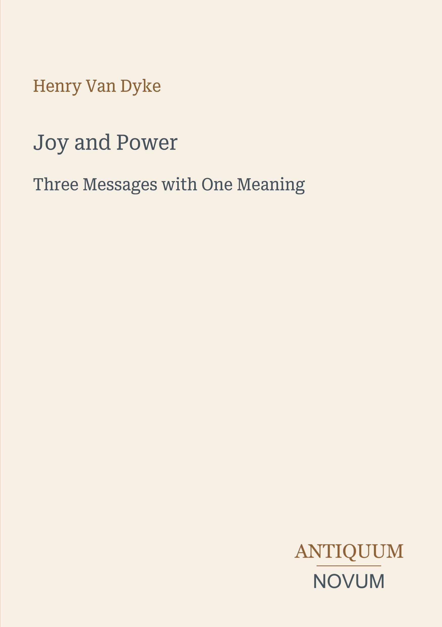 Joy and Power